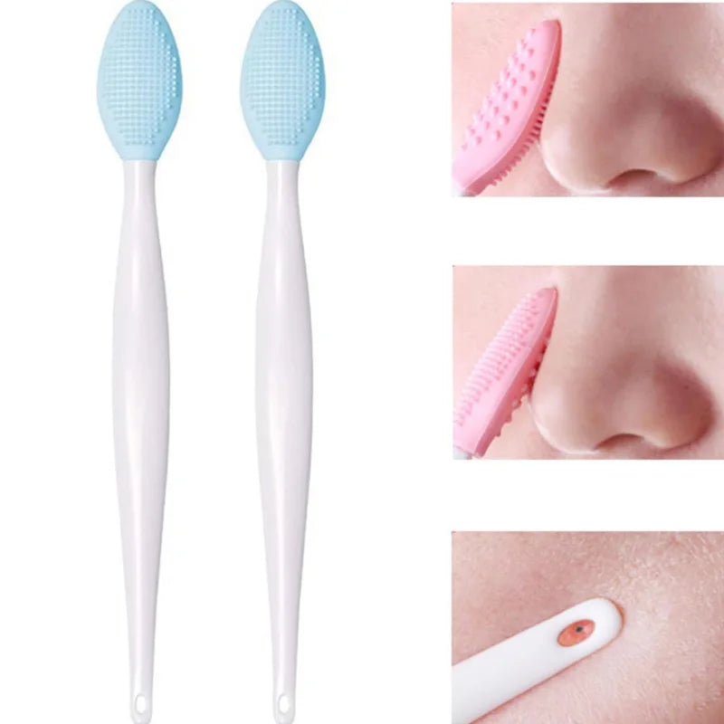 2 Pack Blue Facial Cleansing Brushes for Skincare