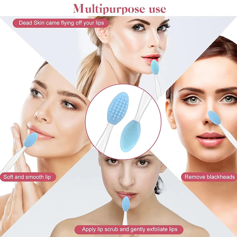 2 Pack Blue Facial Cleansing Brushes for Skincare