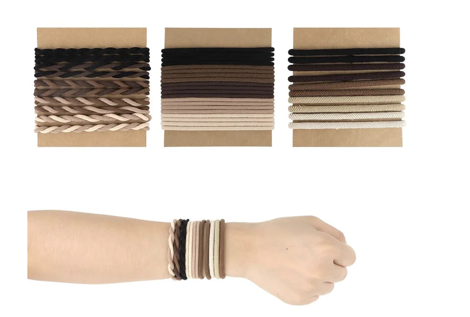 30 Pack Boho Hair Ties for Women Stylish Bracelets