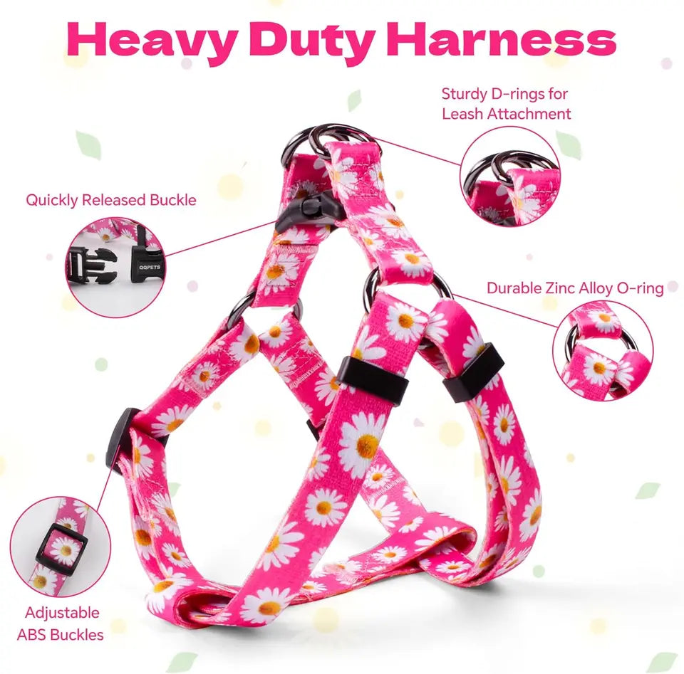 Adjustable Anti Twist Dog Harness Leash Set