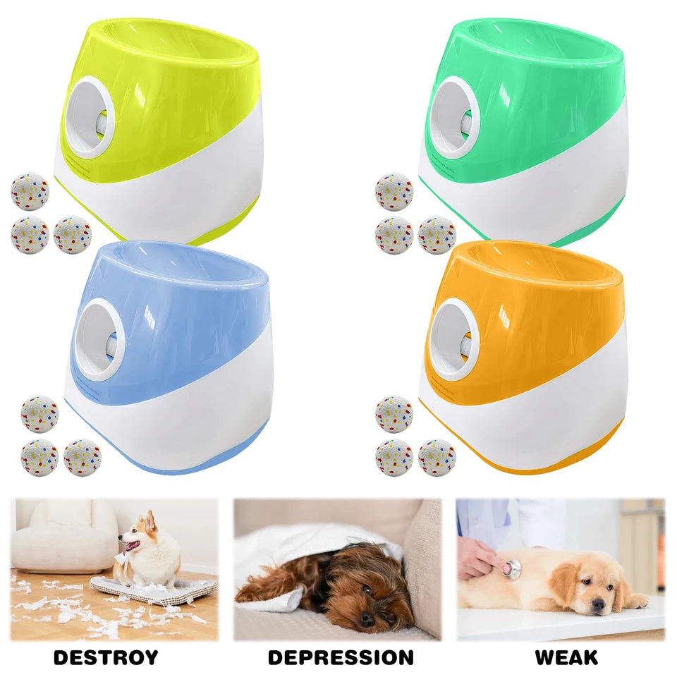 Automatic Dog Ball Thrower with Tennis Balls